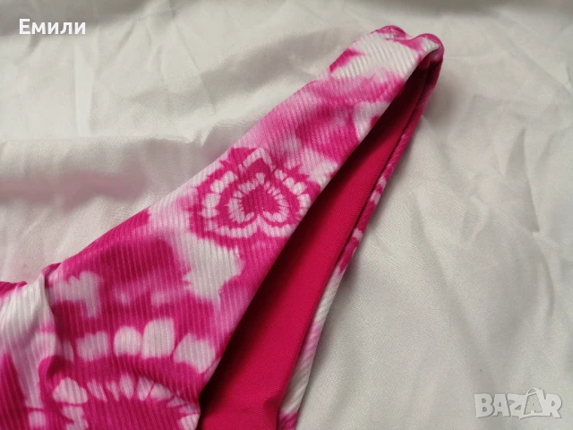 Нов комплект розов дамски бански от две части с принт сърчица р-р XS, S, M, L , снимка 18 - Бански костюми - 50900005