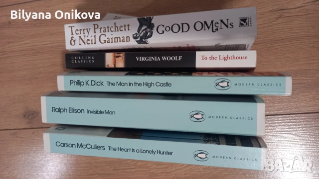 5 книги на английски - 3 Penguin Modern Classics и 2 други