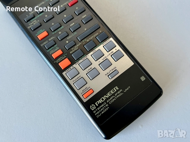 Дистанционно PIONEER CU-A001 (STEREO AMPLIFIER), снимка 2 - Ресийвъри, усилватели, смесителни пултове - 52224220