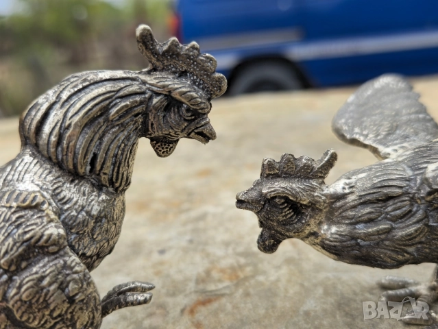 2-броя Бронзови Бойни Петли, снимка 7 - Декорация за дома - 52033419