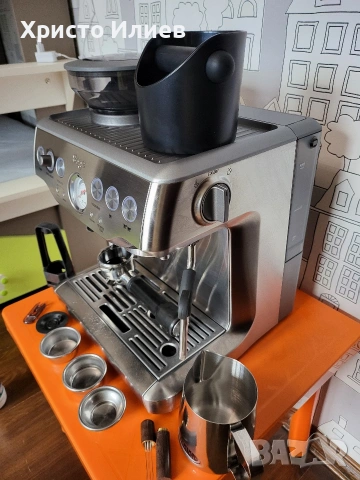 Еспресо машина SAGE Barista Express Кафемашина с кафемелачка, снимка 4 - Кафемашини - 53462866
