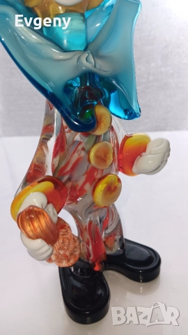 Клоун от Муранско стъкло , снимка 5 - Статуетки - 52638265