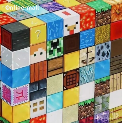 Голям комплект Магнитни кубчета Майнкрафт Minecraft Magnetic Blocks, снимка 5 - Други - 51540579