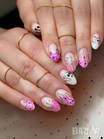 👑 💗Комплект Разкошни Press-on Изкуствени Нокти 24 броя 💋 КОД : nail1043💗 👑 💋 ➡️ 😱Уникалниииии, снимка 1 - Продукти за маникюр - 45681892