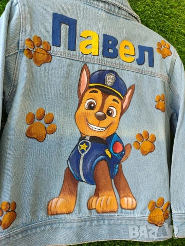 Стилно яке с ръчно рисуван един герой, снимка 18 - Детски якета и елеци - 53298152
