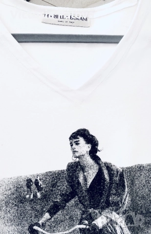 Блуза/тениска  лукс MARIELLA BURANI vintage Италия, снимка 7 - Тениски - 51635310