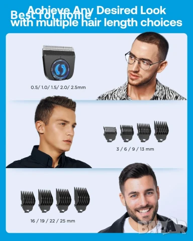 Безжична 2 в 1 многофункционална машинка за подстригване GLAKER  , снимка 3 - Машинки за подстригване - 50503006