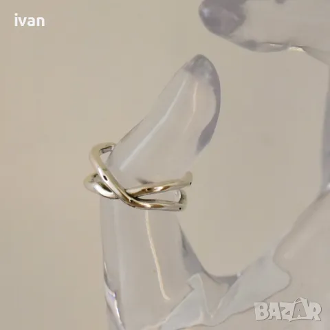 Дамски сребърен пръстен регулируем размер . нов в опаковка,, снимка 2 - Пръстени - 50174401