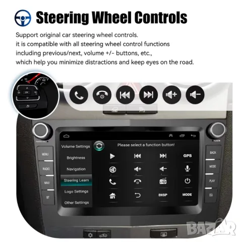 7” 2-DIN мултимедия за OPEL. Android 14, RDS, 64GB ROM, RAM 4GB DDR3 , снимка 6 - Аксесоари и консумативи - 49653811