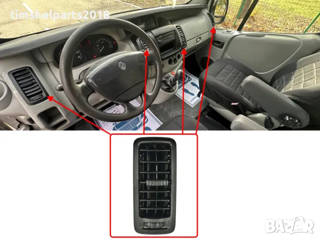 Въздуховод за Renault Trafic II, Opel Vivaro, Nissan 2001-2013, снимка 2 - Части - 47239371