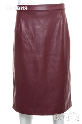 Червена дълга кожена пола тип "молив" "Body Flirt", номер 46, размер XL