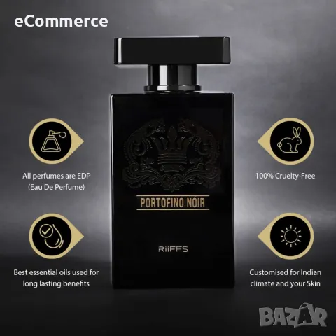 Оригинален Арабски парфюм PORTOFINO NOIR RiiFFS Eau De Perfume 100ml, снимка 7 - Мъжки парфюми - 47583808