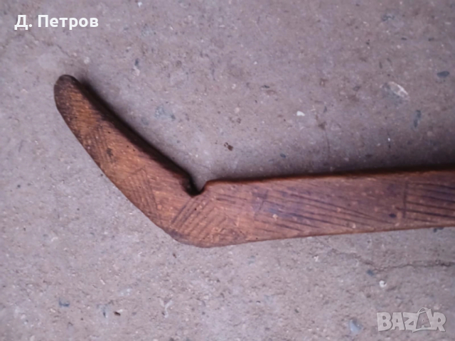 Стара дървена кобилица и дървени лъжици, снимка 6 - Антикварни и старинни предмети - 52830579