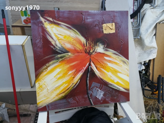 ЦВЕТЕ-КАРТИНА 60Х60СМ 1510251556, снимка 6 - Картини - 52064224