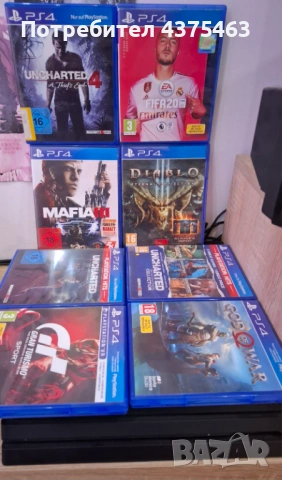 PS 4 pro 1TB с 1джойстик и 8 игри, снимка 2 - PlayStation конзоли - 53932680