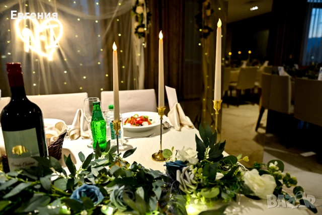 Kомплект сватбена украса в синьо, снимка 12 - Други - 52030465