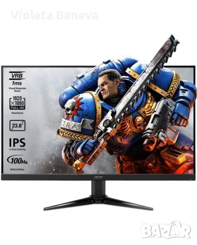 Гейминг монитор Acer - Nitro QG241YEbii, 23.8'', 100Hz, 1 ms, IPS, FreeSync., снимка 1