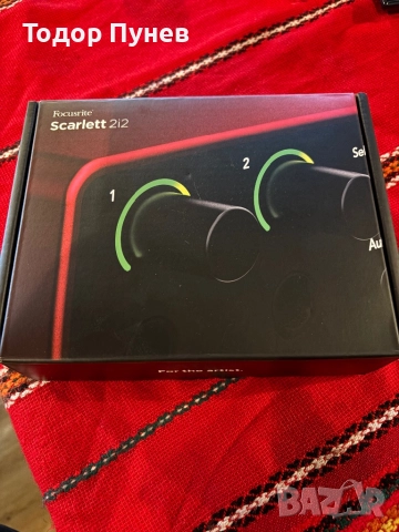 Чисто  нов аудио интерфейс! Focusrite Scarlett 2i2 4gen, снимка 3 - Аудиосистеми - 52891071