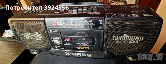 Радиокасетофон Sharp WQ t351 Twin-Cam Boombox!