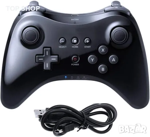 Nintendo Wii U Pro Controller - Black, снимка 6 - Аксесоари - 48638540