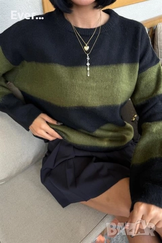 Дамски Пуловер Овърсайз, снимка 3 - Блузи с дълъг ръкав и пуловери - 52287998