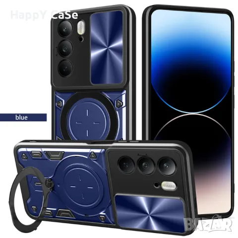 Realme 14 Pro+ / 14X / C75 / GIANT RING Удароустойчив кейс гръб калъф с пръстен, снимка 10 - Калъфи, кейсове - 49606155