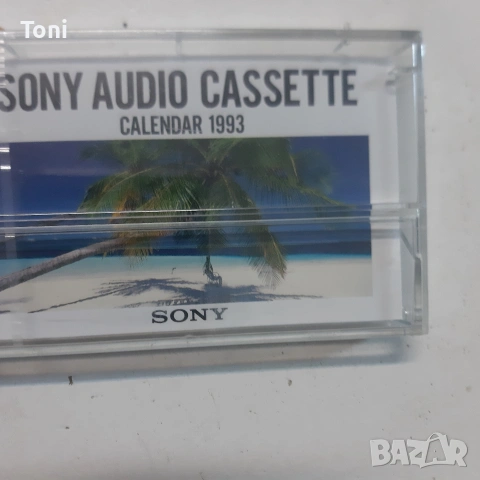 КАЛЕНДАР ЗА АУДИОКАСЕТИ SONY 1993 ЯПОНИЯ ЧИСТО нови , снимка 3 - Радиокасетофони, транзистори - 53458214