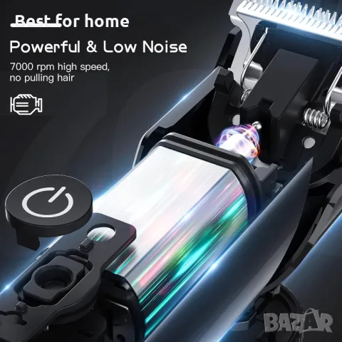 Мъжки тример за брада, коса с кабел/без кабел  YIRISO, снимка 4 - Тримери - 50390791