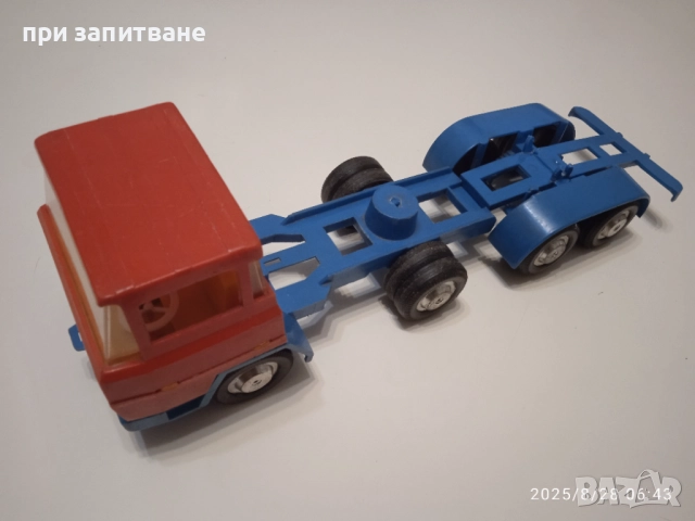  Стар ГДР камион, ретро играчка, 30 см., снимка 5 - Колекции - 51517772