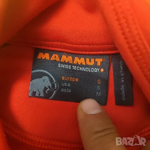 Mammut Snow Zip Thermal размер S полар / термо блуза, снимка 6 - Спортни дрехи, екипи - 47597982