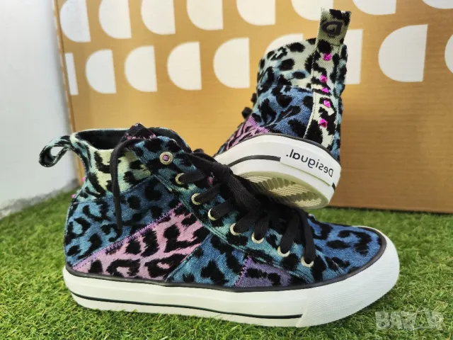 Desigual BETA LEOPARD дамски кецове, 39 номер, снимка 5 - Кецове - 48066240