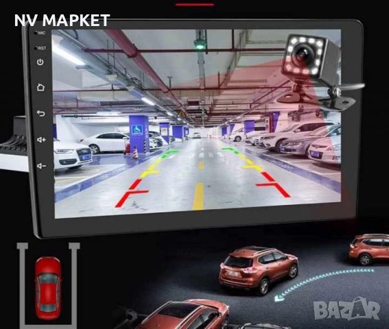 Стерео уредба за кола 1 Din Bluetooth радио за кола с поддръжка на резервна камера GPS навигация/WiF, снимка 7 - Аксесоари и консумативи - 53684781