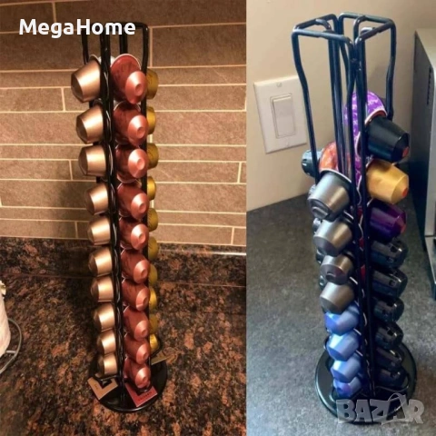 Вертикален Органайзер за капсули Nespresso, Неспресо, Долче Густо, Лаваца, 40 капсули, снимка 2 - Други стоки за дома - 53481620