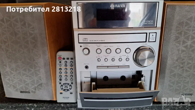 Музикална стерео система CD, касета, радио AIWA XR-M50, снимка 2 - Аудиосистеми - 50409084