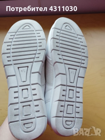 Бели обувки от естествена кожа и текстил 40 номер, снимка 11 - Дамски ежедневни обувки - 54223748