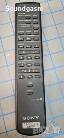 Търся Sony RM J 920 дистанционно управление за двукасетъчен дек