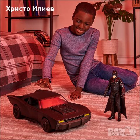 Батман Кола Автомобил Батмобил с 30см Фигура на Batman DC Comics, снимка 6 - Коли, камиони, мотори, писти - 46768197