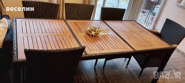 Продавам градински ратанови комплект