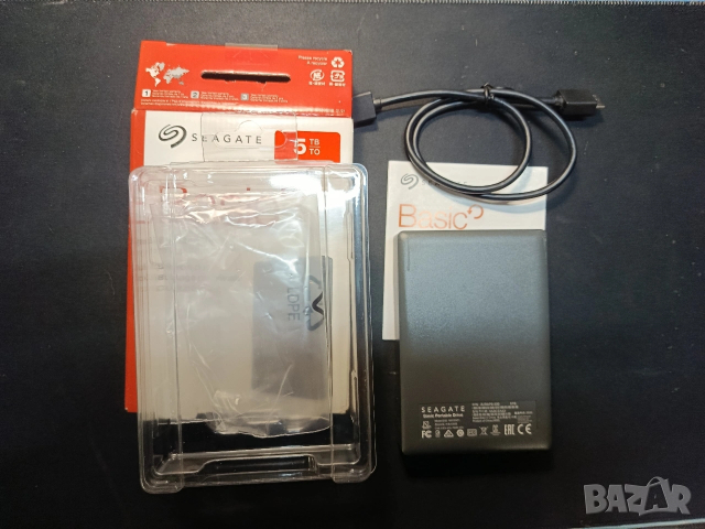 Seagate 5TB външен хард диск/Portable/USB 3.0/ преносим, снимка 2 - Твърди дискове - 54001856