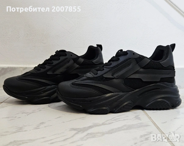 Черни дамски сникъри, снимка 5 - Маратонки - 53922423