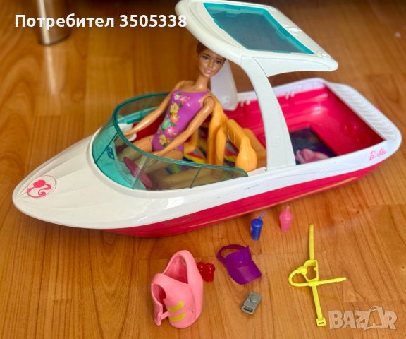 Яхта за кукли - Барби + аксесоари, снимка 4 - Играчки за стая - 46408994