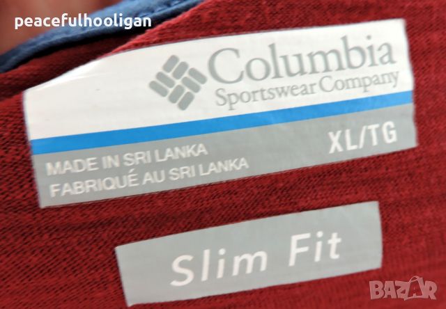 Columbia - мъжка  памучна тениска за планина и туризъм  размер XL slim fit , снимка 10 - Тениски - 45270065