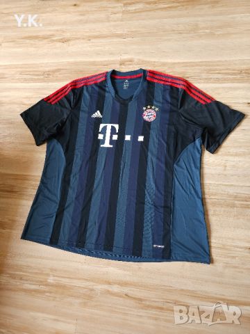 Оригинална мъжка тениска Adidas Climacool x F.C. Bayern Munchen / Season 13-14 (Third), снимка 2 - Тениски - 46167176