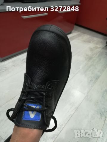 Немски работни обувки с метални бомбетата N:40- естествена кожа , снимка 3 - Други - 45158144