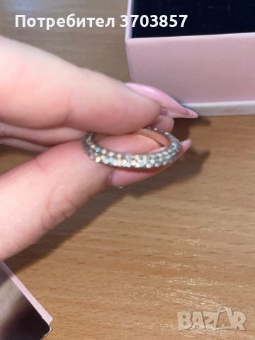 Сребърен пръстен Пандора ОРИГИНАЛЕН, снимка 3 - Пръстени - 45208124