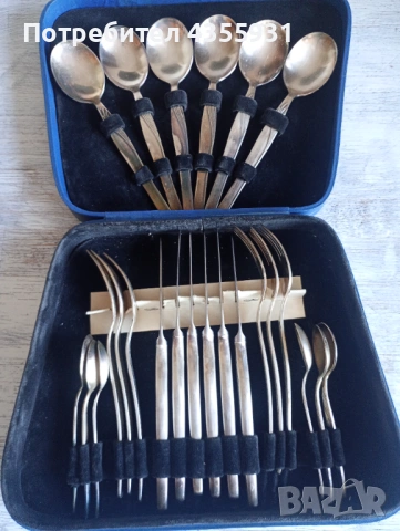 СССР комплект посребрени стари прибори за хранене 