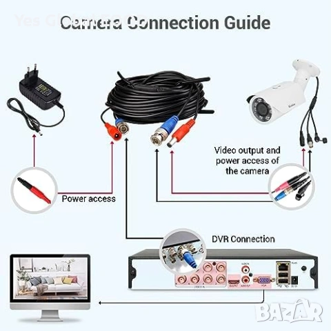 2MP външна камера 1080P варифокална IR 40м, снимка 2 - HD камери - 54144370