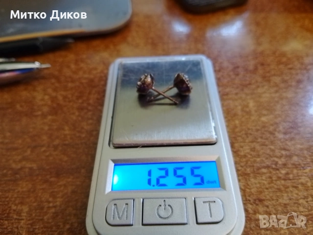 Пандора сребърни обеци нови с камък