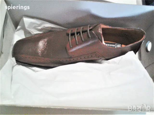 Продавам  мъжки  овувки"Bachrach" Цвят  кафяв  1 чифт размер 10 1/2 .US, снимка 3 - Официални обувки - 50200716