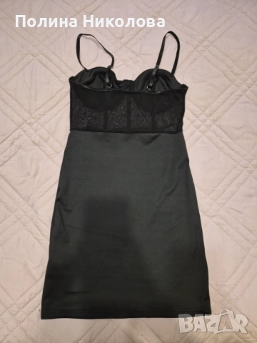 НОВА Елегантна вечерна рокля в черен цвят, снимка 5 - Рокли - 52419325